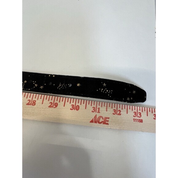 Urban Outfitters Belt Black Velvet  With Gold Constellation Pattern Womans Sz Sm - Picture 9 of 11